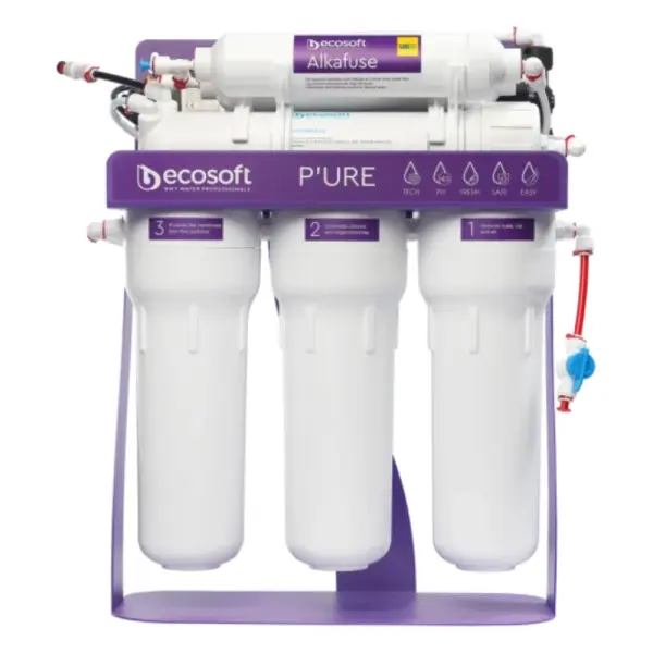 Фильтр обратного осмоса ECOSOFT P'URE Alkafuse с насосом на станине