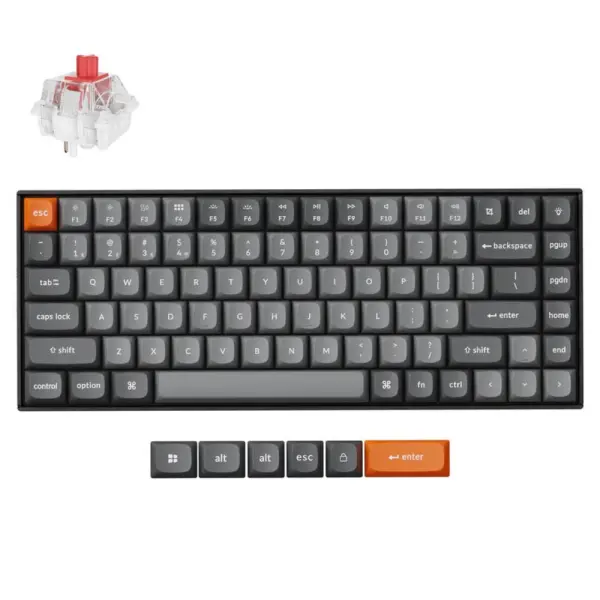 Беспроводная клавиатура Keychron K2 MAX White Led [K Super Red] QMK