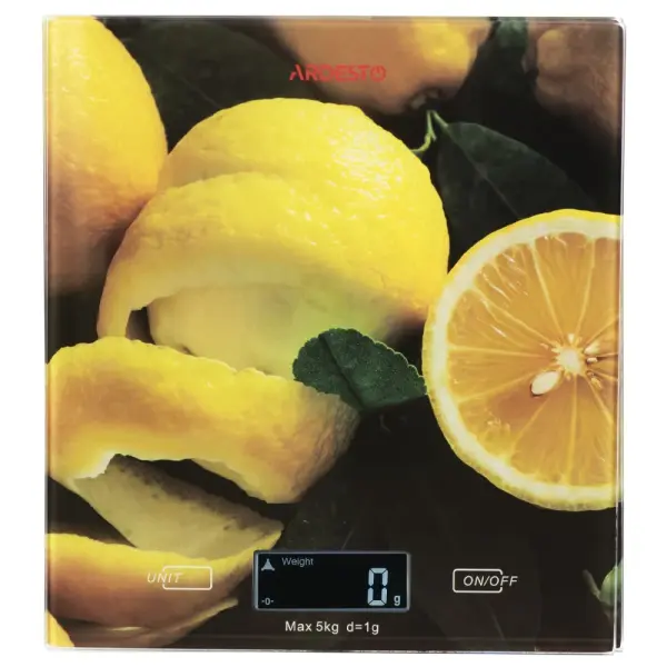 Кухонные весы Ardesto Lemon 5 кг SCK-893LEMON