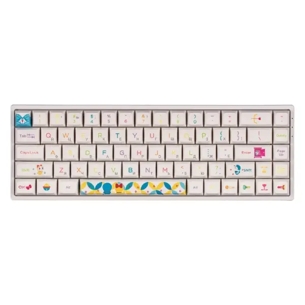 Klaviatura Akko 3068B Doraemon Rainbow CS Jelly Pink RGB