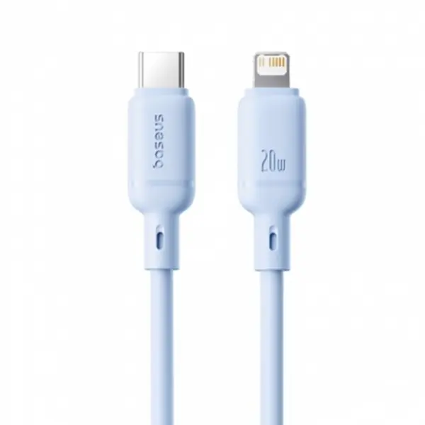 Кабель Baseus Silky Series Fast Charging Cable USB-C to 
Lightning 20W 1m Galaxy Blue