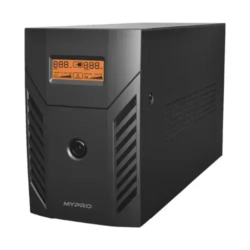 Источник бесперебойного питания UPS MYPRO MP650VA LCD | Line-interactive | 390W | 12V 7AH*1 | MHB Battery