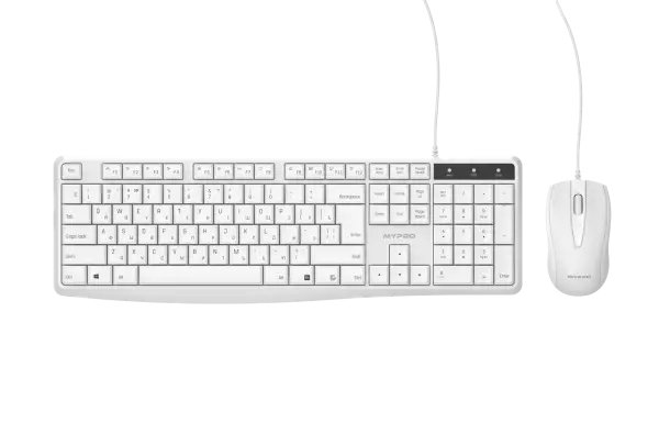 Klaviatura + sichqoncha to'plami MYPRO KM1010UW White