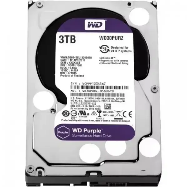 DS WD30PURX-78 (Original) HDD-3TB