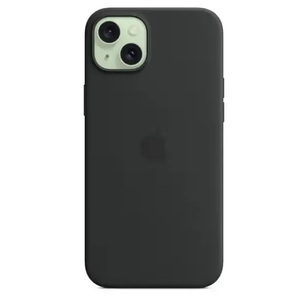 Qopqoq Apple iPhone 15 Plus Silicone Case with MagSafe Black (MT103ZM/A)