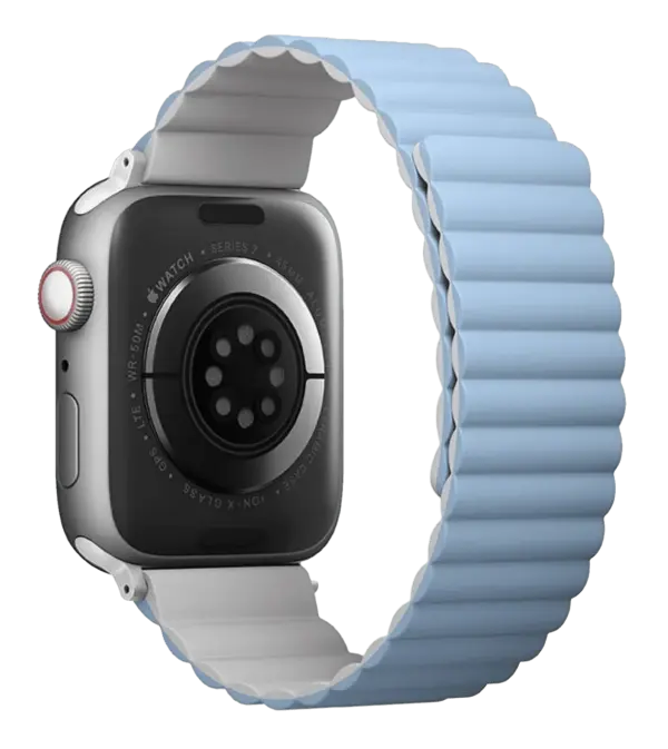 Tasma UNIQ Revix Reversible Magnetic Silicone Strap 42/44/45/49mm White-Blue