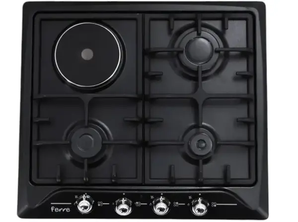 Gaz pishirish paneli Ferre B 631-B, B 631-BR Black