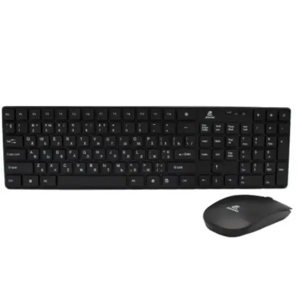 Комплект беспроводная клавиатура + мышка Jeqang JW-8100 Black