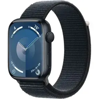 Умные часы Apple Watch Series 9, Midnight Aluminium Case, 45mm, GPS, Midnight Sport Loop (MR9C3QI/A)