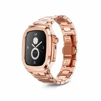 Корпус Golden Concept для Apple Watch 45 MM - ROYAL STEEL ROSE GOLD