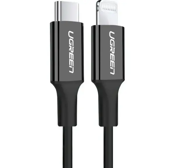 Kabel UGREEN US-304-60759 USB-C Lightning PD 1m Black