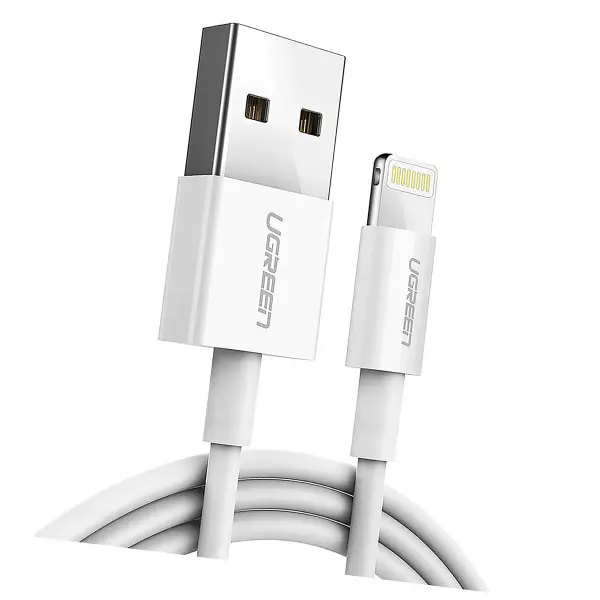 Кабель UGREEN US-155-20728 USB-A Lightning 1m White