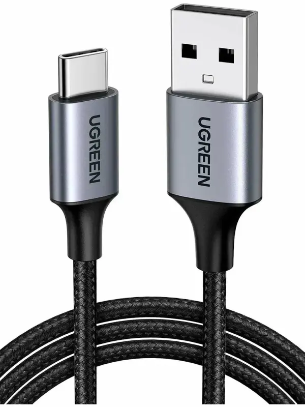 Kabel UGREEN Black, USB-A USB-C 3A 1m US-288-60126