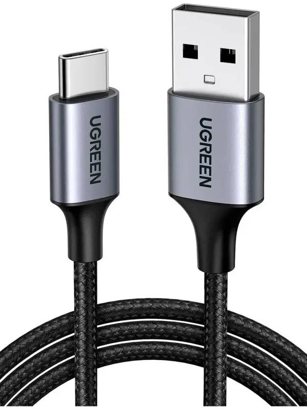 Kabel UGREEN Black, USB-A USB-C 3A 2m US-288-60128