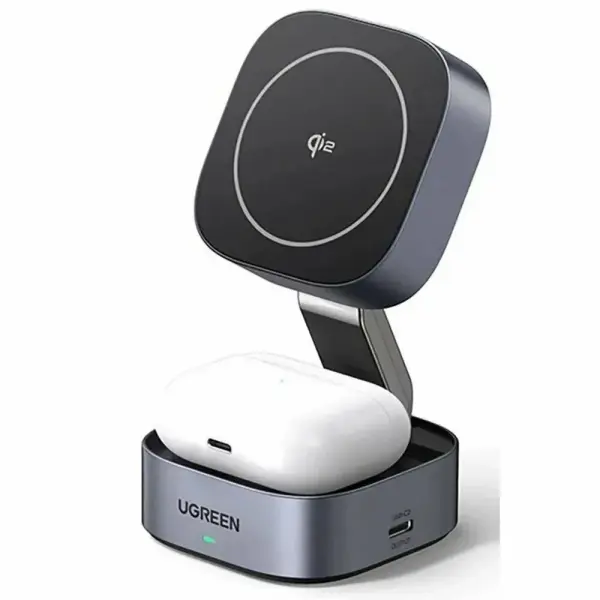 Беспроводное зарядное устройство UGREEN W-526-35278 2 in 1 Black