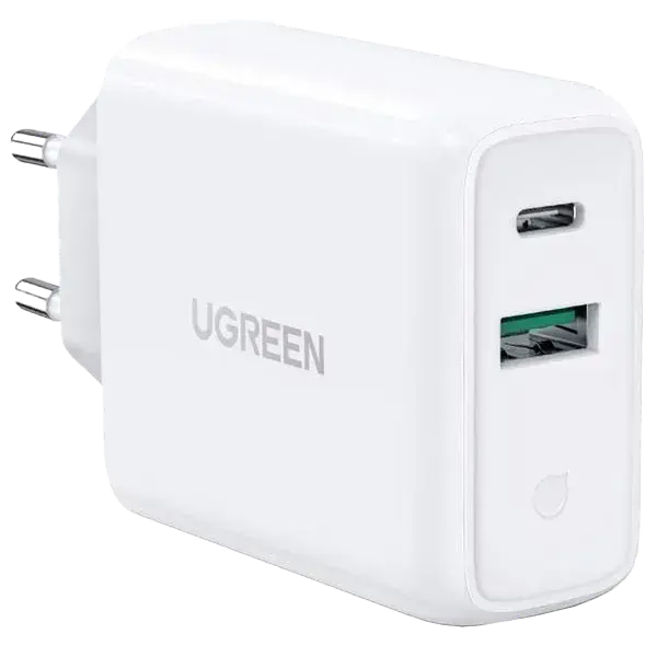 Сетевое зарядное устройство UGREEN 38W USB-C CD-170-60468 White