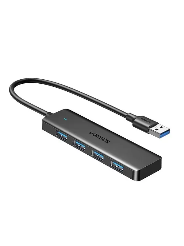 USB-хаб UGREEN Black, USB 3.0 4 порта, CM-219-35574