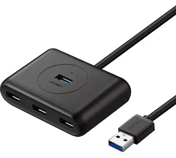 USB-хаб UGREEN Black, USB 3.0 4 порта 0.5м, CR-113-20290