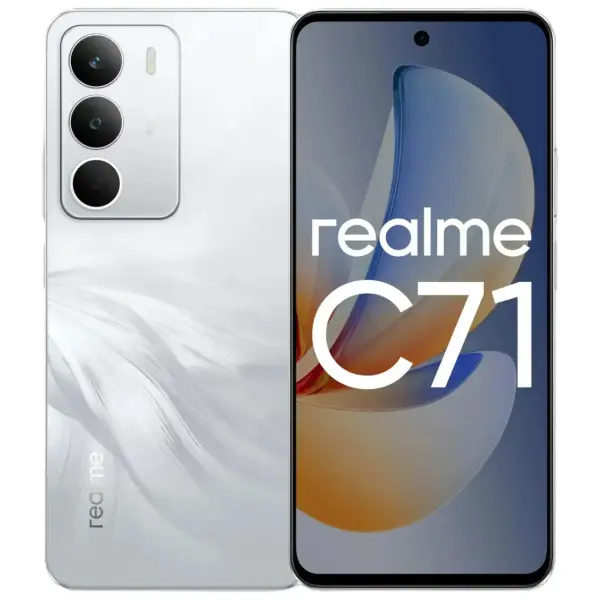 Realme C71 RMX5303, White, 6/128 GB