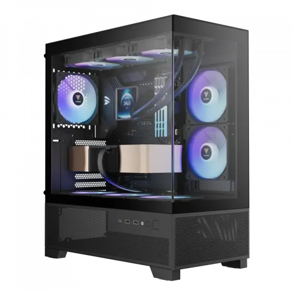 Компьютерный корпус Gamdias AURA GC12 ARGB Black