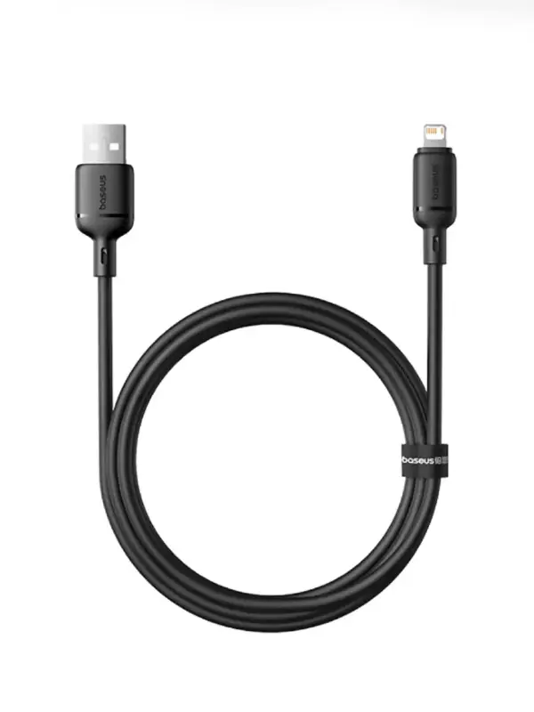Kabel Baseus Silky Series Fast Charging Cable USB-A to Lightning 2.4A 1m Cluster Black