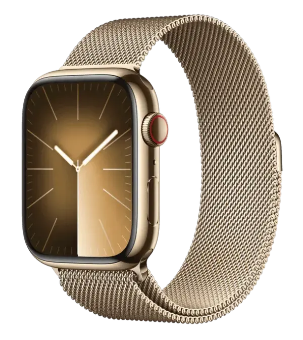 Смарт-часы Apple Watch Series 9 Stainless Steel Case with Milanese Loop (Gold / 45 MM)