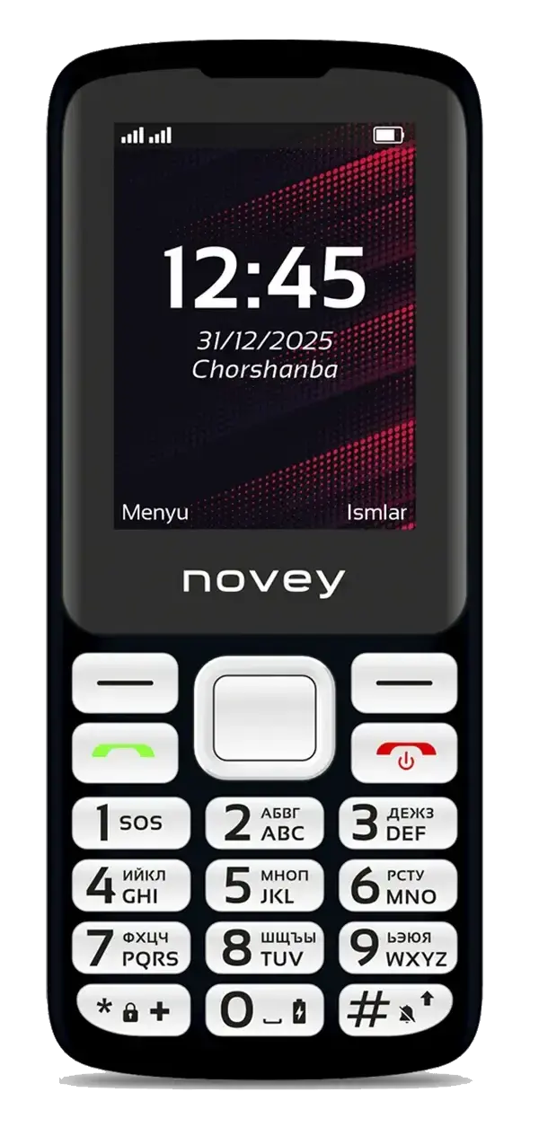 Uyali telefon Novey 200, Black WK