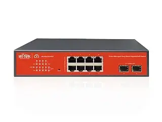 PoE-коммутатор Wi-Tek WI-PCES310GF V2 Cloud Poe 8 Gb+2 SFP