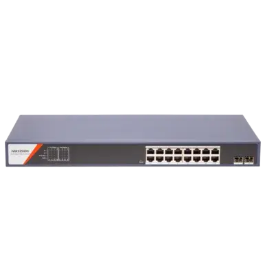 PoE-kommutator Hikvision DS-3E1518P-SI-16P2F