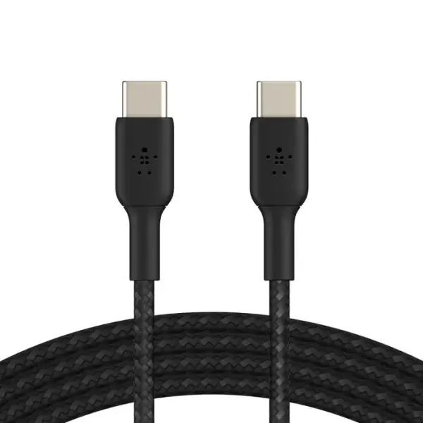 Кабель Belkin BoostCharge Braided USB-C to USB-C 1m (CAB004bt1MBK) Black