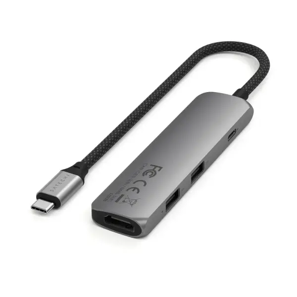 Adapter Satechi Slim Multiport 4 in 1 Space Gray (ST-P4SM)