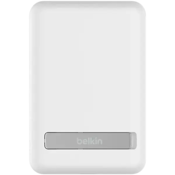 Portativ akkumulyator Belkin Qi2 5000 MagSafe Compatible Powerbank with kickstand (BPD004BTWT)