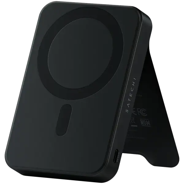 Портативный аккумулятор Satechi Qi2 10000 Magnetic Power Bank with Stand Black (ST-B10Q2SK)