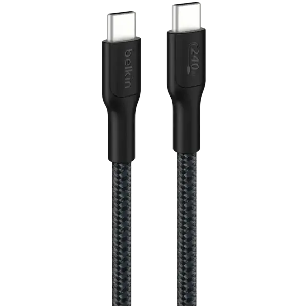 Kabel Belkin Brained Cable USB-C 240W 3m Black (CAB025HQ3MBK)