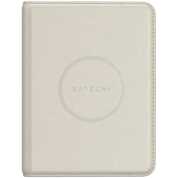 Pasport uchun aqlli muqova Satechi Vegan-Leather FindAll Passport Cover Sand (ST-VPCW)