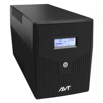 Блок питания AVT AVT1000Z-LI 1000VA 3 Schuko sockets, battery 2x12V-7AH, LCD - / - AVT1000Z-LI-LCD
