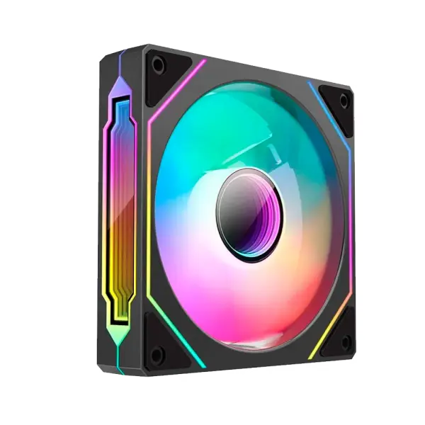 Korpus uchun ventilyator Huntkey Cooler GS120 V2 Black RGB - / - 9373