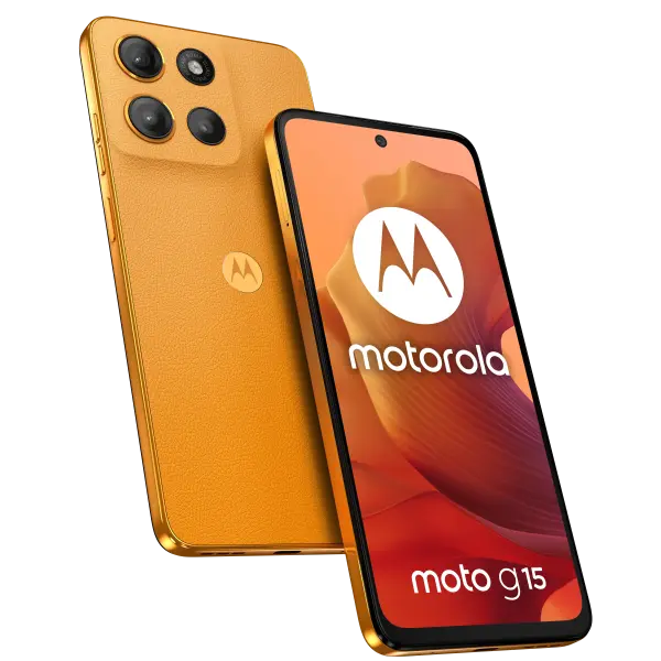Motorola Moto G15, Sunrise Orange, 8/256 GB