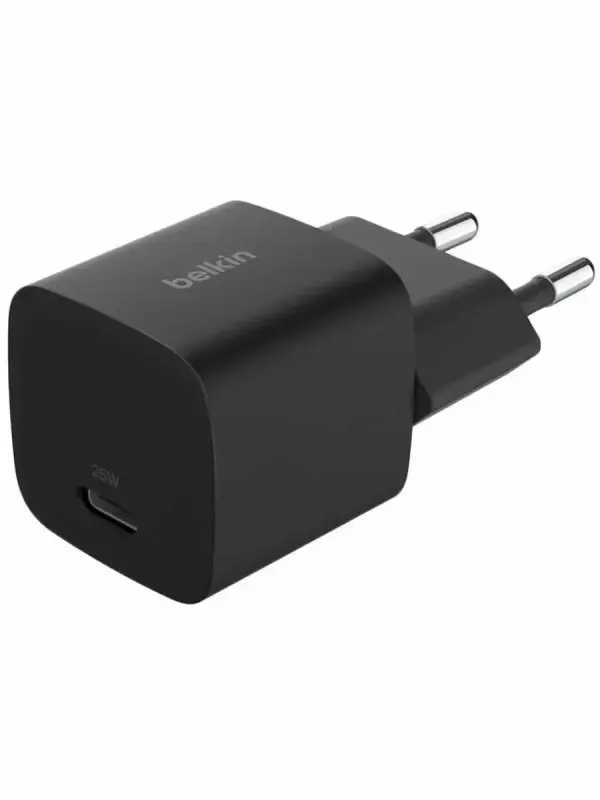 Сетевое зарядное устройство BELKIN CHARGER WITH PPS 25W USB-C PD WALL BLACK (WCA012KQBK)