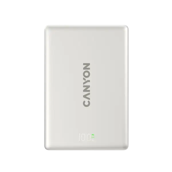 Портативный аккумулятор CANYON magnetic Power Bank OnPower 511 PD20W 10000mAh Aluminium Star Grey (CNS-CPB511G)