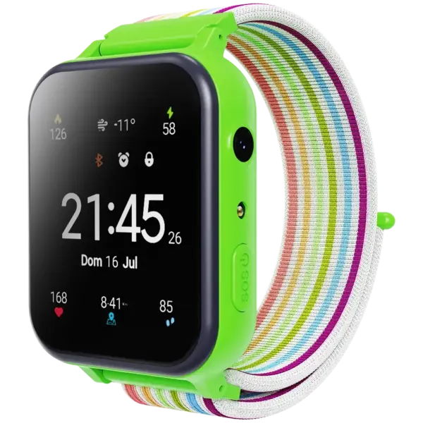 Bolalar uchun aqlli soat CANYON kids watch Alfie KW-37 MP3 Study&Game Green (CNE-KW37GB)