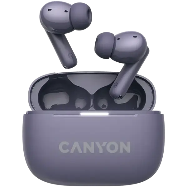 Simsiz quloqchinlar CANYON headset OnGo TWS-10 ANC+ENC Purple (CNS-TWS10PL)