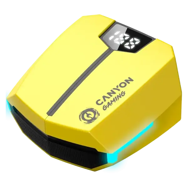 Simsiz quloqchinlar CANYON headset Doublebee GTWS-2 Gaming Yellow (CND-GTWS2Y)