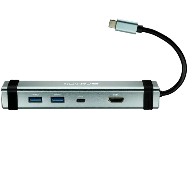 USB Хаб CANYON DS-3 4 in 1 USB-C Space Grey (CNS-TDS03DG)