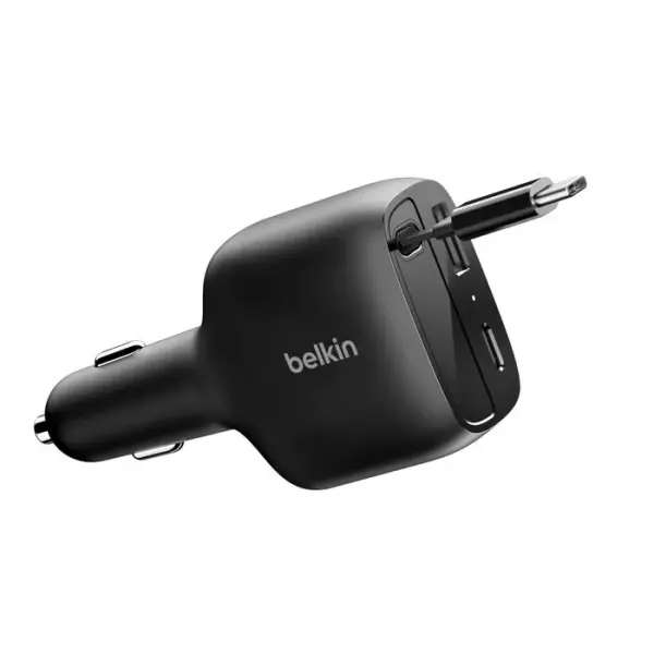 Автомобильное зарядное устройство BELKIN Car Charger with USB-C 75w Cable (CCC001HQBK)
