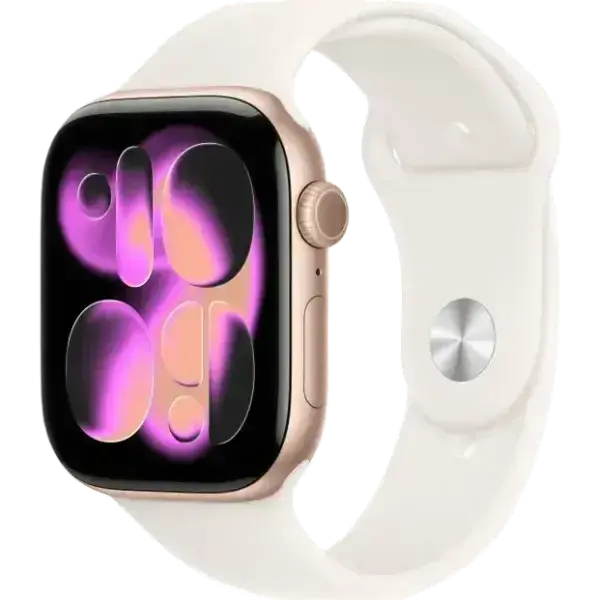 Смарт-часы Apple Watch Series 11 GPS 42 мм, Rose Gold Aluminum Case, Light Blush Sport Band - M/L (MEU44RK/A)