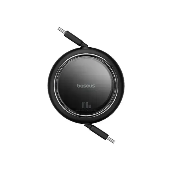 Zaryadlovchi kabeli Baseus Free2Draw Mini Retractable Charging Cable USB-C to USB-C 100W 1m Black