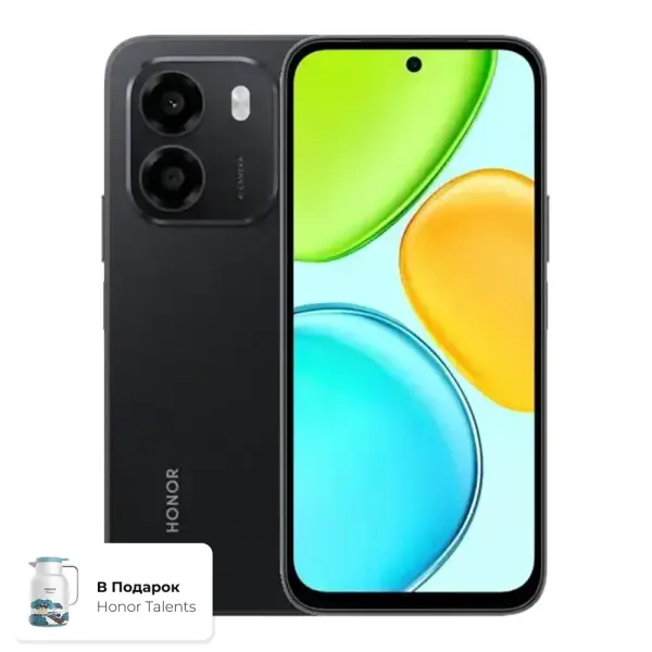 Honor X6e, Midnight Black, 4/256 GB + Honor Talents