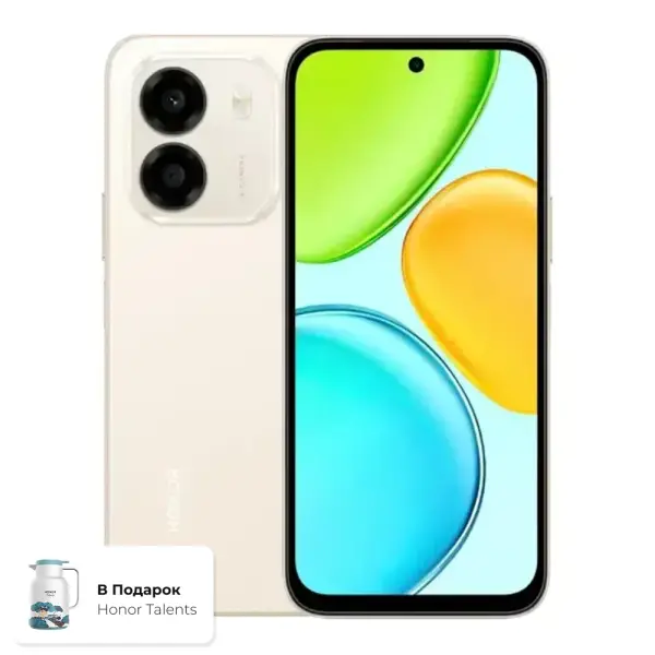 Honor X6e, Sunrise Gold, 4/256 GB + Honor Talents