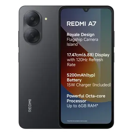 Redmi A7, Black, 3/64 GB